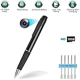 Mini Kamera Stift-Spionage Kamera Stift-Versteckte Kamera Stift 1080p HD Spionagekamerastift mit 32GB Speicher 2,5 Stunden Videoaufnahme Überwachungskamera für Geschäftskonferenzen&Sicherheit GSmade
