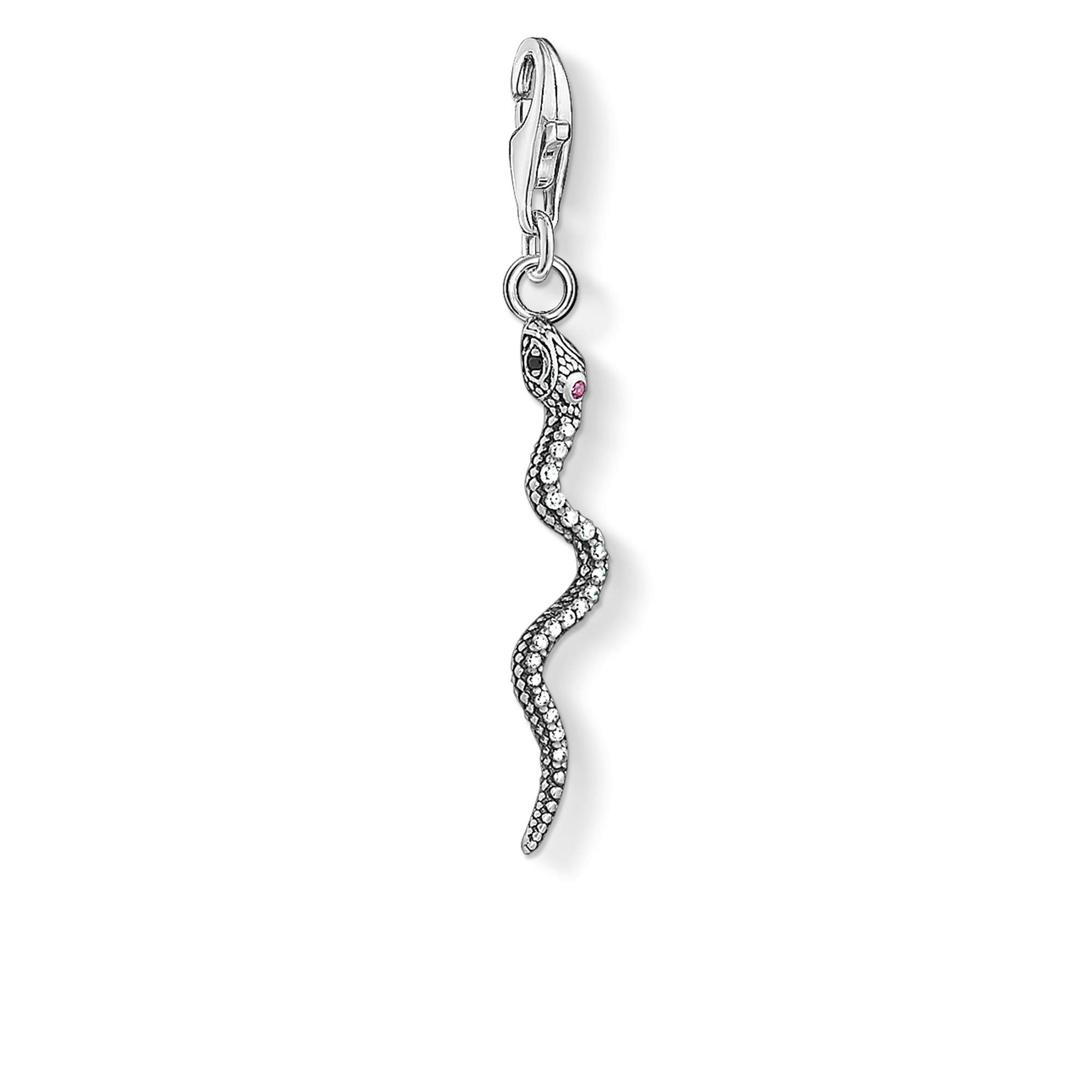 Thomas Sabo Women Charm Pendant Snake Charm Club 925 Sterling SIlver 1805-640-7