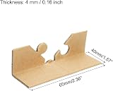 PATIKIL 50pc Cardboard Corner Protectors 60x40mm Thick 4mm for Art Packing view 2