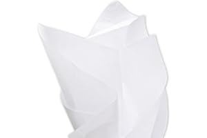 Flexicore Packaging White Gift Wrap Tissue Paper | Size: 15"x20"|100 Sheet Count | DIY Arts and Crafts, Tassels, Pom Pom Flowers, Bulk, Packing