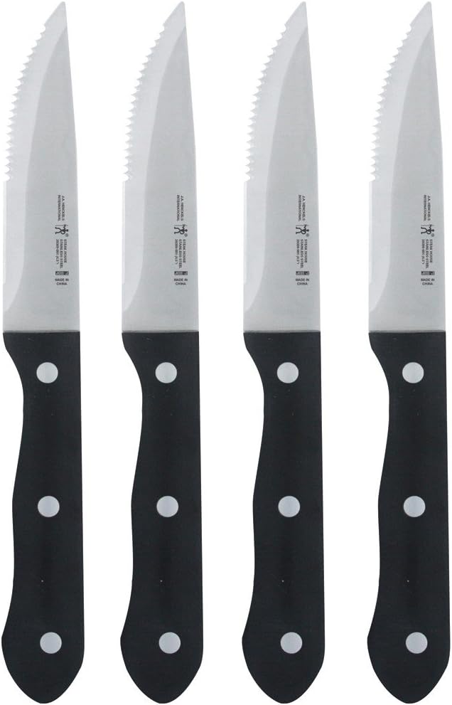 J.A. Henckels International Stainless Steel 8-Piece Steak Knife Set: Steak Knives: Kitchen & Dining