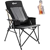 Portal Camping Chair with Lumbar Support for Adults Folding Portable High Back Oversized, 400LBS