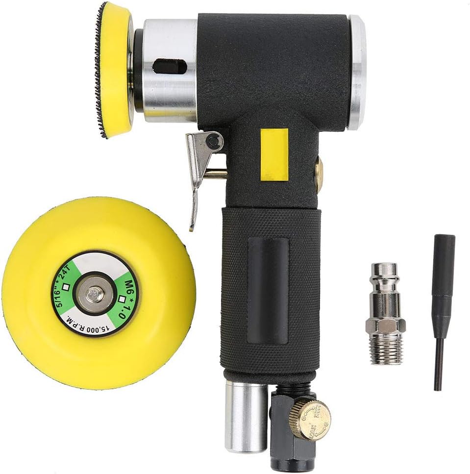 zhuolong Mini Air Sander,Random Orbital Air Sander, Mini Pneumatic