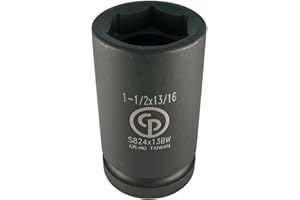 Chicago Pneumatic S824X13BW 1-Inch Drive Combination Budd Wheel Impact Socket, 1-1/2 x 13/16-Inch