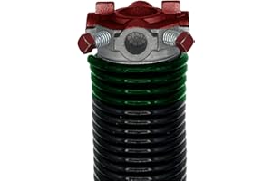 Alcan Garage Door Torsion Spring (243 x 1.75 x 33) | Right Hand Wound Replacement (Left Side) (Cone Color: Red)