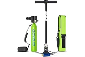 GOYOJO 0.5L Mini Scuba Tank, Portable Divng Lung Tank Emergency Air Supply for Snorkeling, Diving & Shallow-Water Activities, 5-8 Mins Breathing Underwater