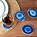 Blue Agate Coasters Set of 4-3.5