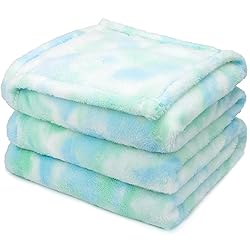 Fleece Blanket Green Throw Blanket - 300GSM Throw
