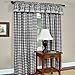 Buffalo Check Panel Window Curtain - 42 Inch Width, 84 Inch Length - Black & White Plaid - Light Filtering Farmhouse Country Drapes for Bedroom Living & Dining Room by Achim Home Decor