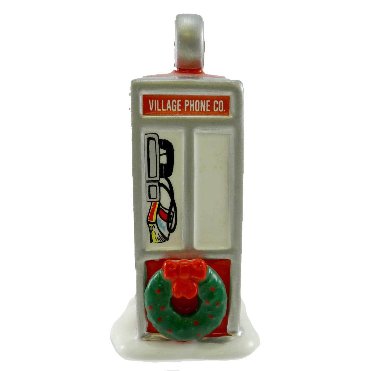 Department 56 Village Phone Booth, Ceramic, Handpainted, None