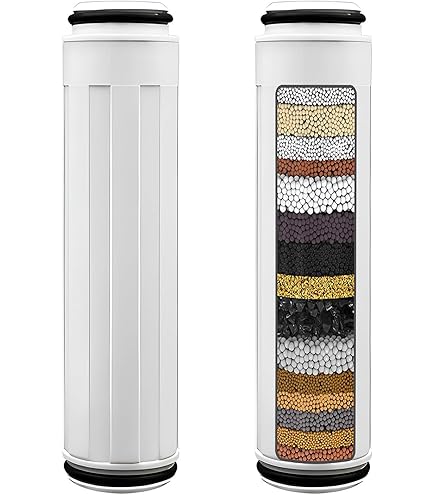 AWO 4-Pack Replacement Shower Head Filter Cartridges – Compatible With FEELSO Handheld Showers, Reduces Chlorine & Hard Water