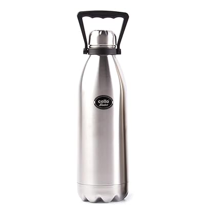 Cello Swift Steel Flask, 1.5 Litres, Silver
