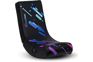 X Rocker Video Gaming Floor Rocker Chair, Built-in Audio, Foldable, for Gamers, Bedroom, or Game Room for Boys, Girls, Teens 5-17, Gifts for Gamers
