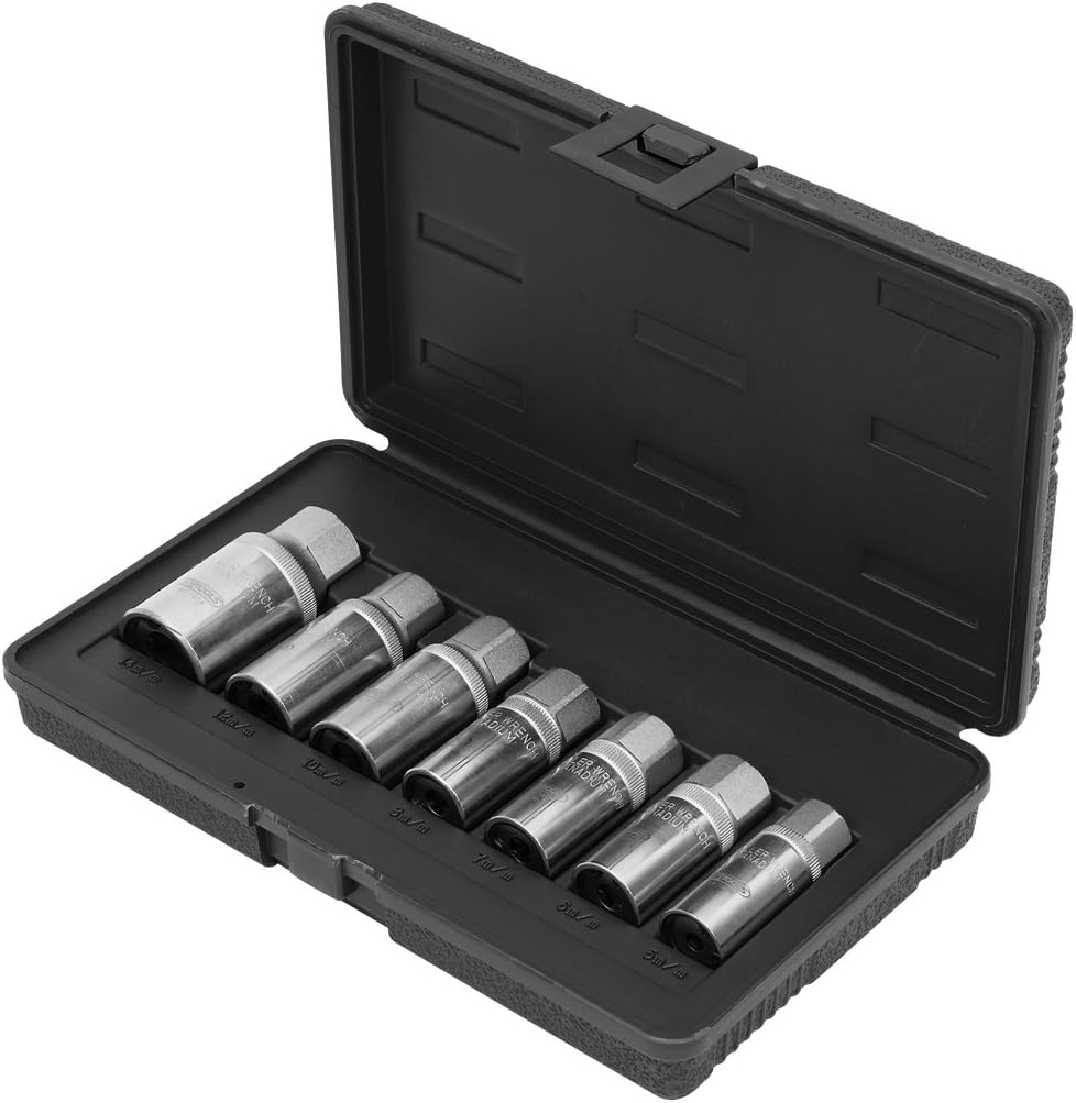 KS Tools M5-M14 1/2-inch Stud Extractor Set (7 Pieces), Black, 1/2 pollice-13 UNC - Image 4