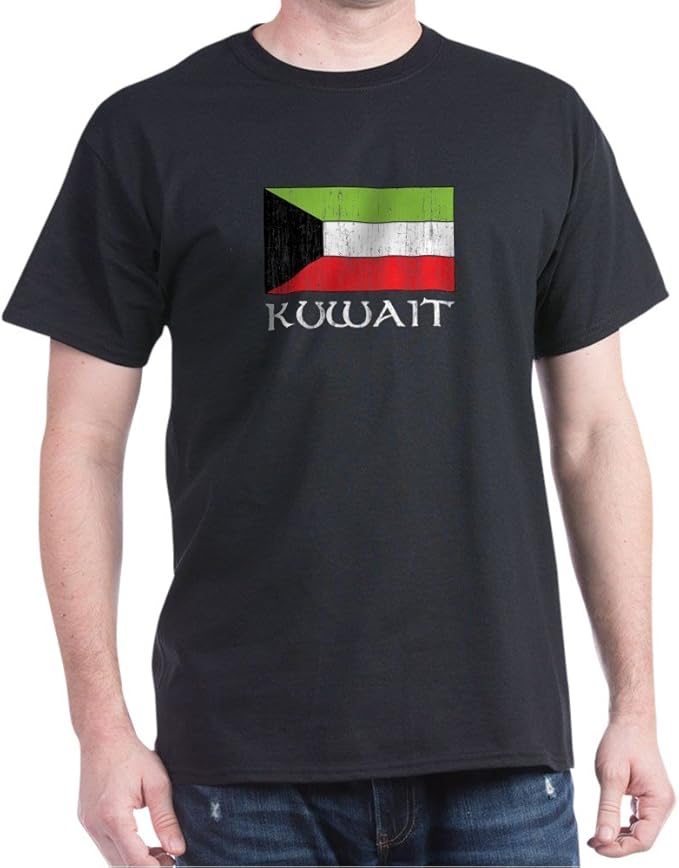 CafePress Kuwait Flag 100 Cotton TShirt Amazon.co.uk Clothing