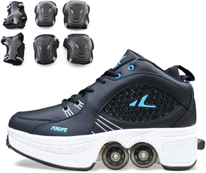 Kick Roller Shoes Girls Adjustable Shoes Skate for Women Men Sneakers