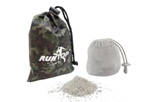 RUNTOP 2.4OZ Refillable Magnesium Carbonate Powder Gym Chalk Ball Bag Sock for Weightlifting Cross Fitness Training Gymnastics Rock Climbing Deadlifting Workout Bouldering Billiards Pole Dancing