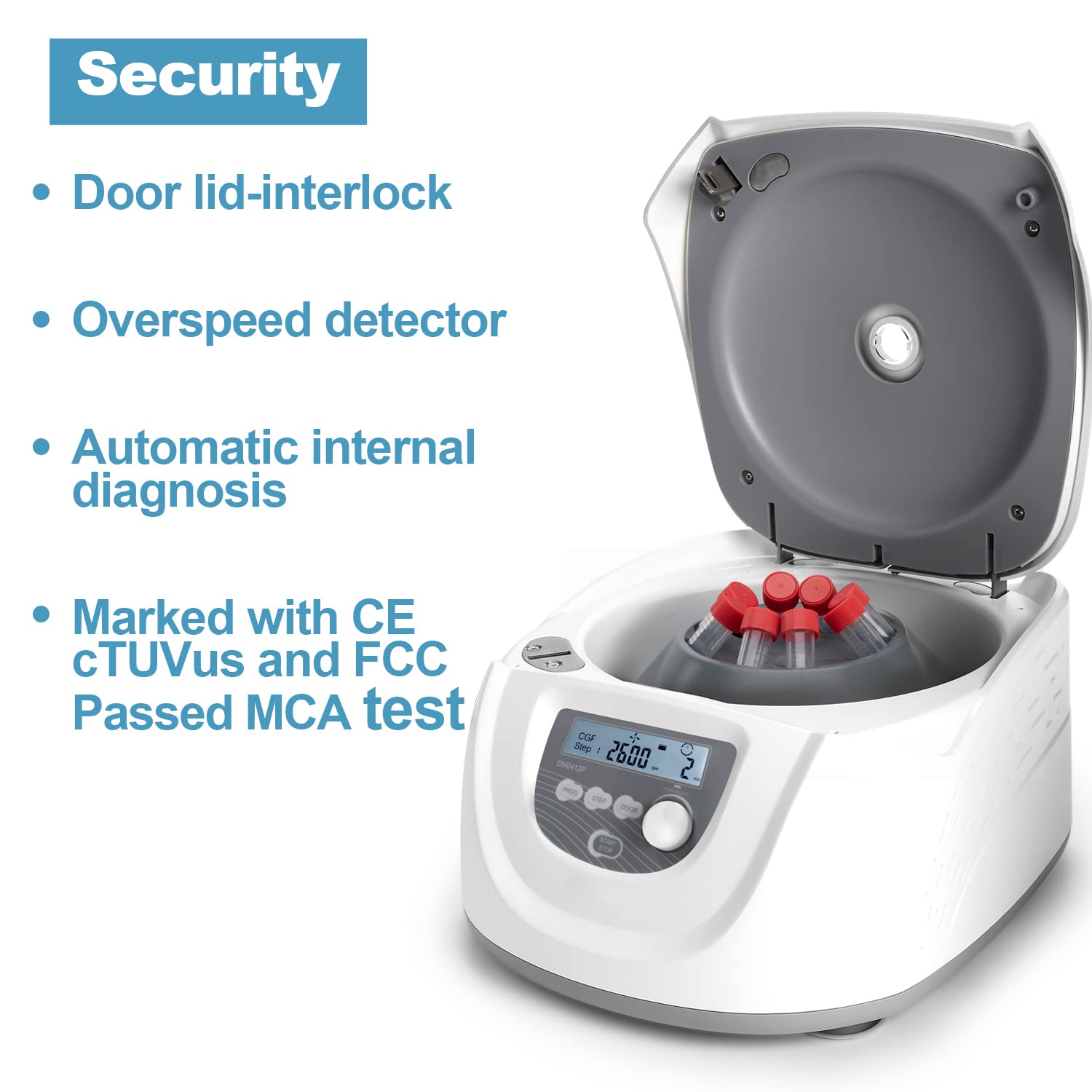ONiLAB Professional PRP Centrifuge Machine 15mLx8, 10mL/7mL/1.55mlx 12, Lab Benchtop Centrifuge