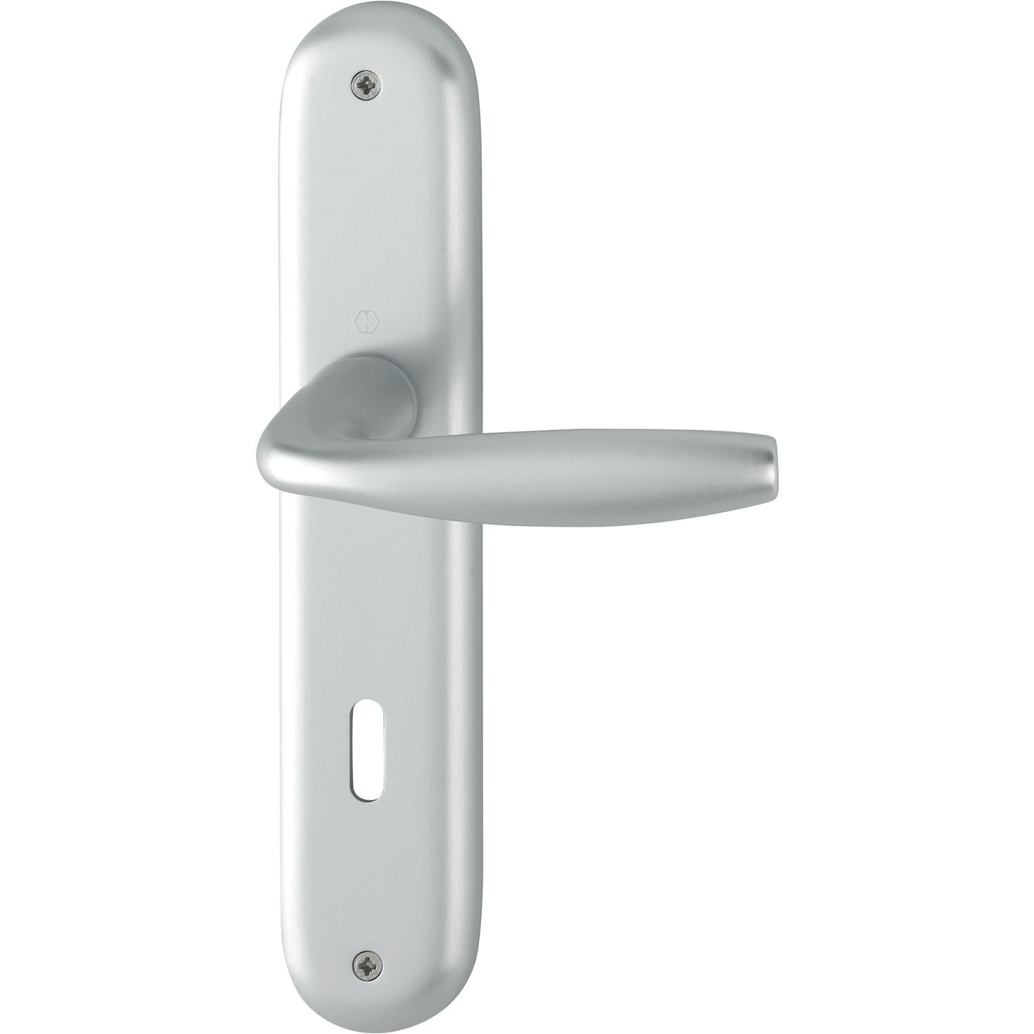 Hoppe New York Door Handle Set on Sign BB 90, Door Thickness 35-45, VK 8/8.5 Anodised Silver