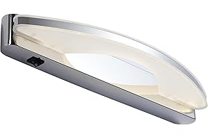 Maichis 12V RV Vanity Light Fixture with On/Off Switch, 15.7inch Luxury Decorative LED Mirror Light with Acrylic Lens, 12V RV Wall Sconces Fixture for RV, Boat, Marine, Motorhome, Caravan