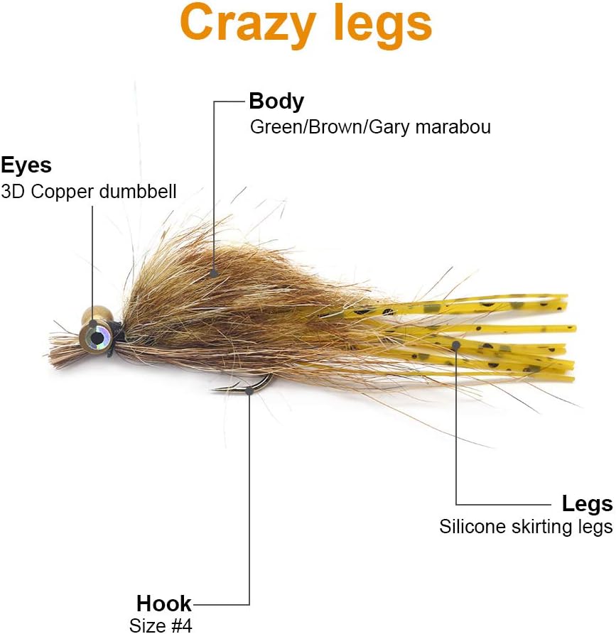 YZD Fly Fishing Trout Wet Dry Flies Trout Lures, Big Trout Flies Kits 03 - Image 3