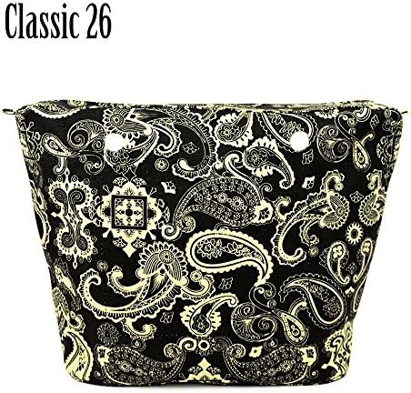 Waterproof Inner Lining Insert Zipper Pocket for Classic Obag Canvas Inner Pocket for O Bag