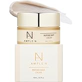 AMPLE:N Peptide Shot Cream - Korean Face Moisturizer with 6 Peptides & Gold Extract for Skin Elasticity & Deep Hydration, Nourishing Anti-Aging Daily Face Cream for Dry Mature Skin, 2.02 oz