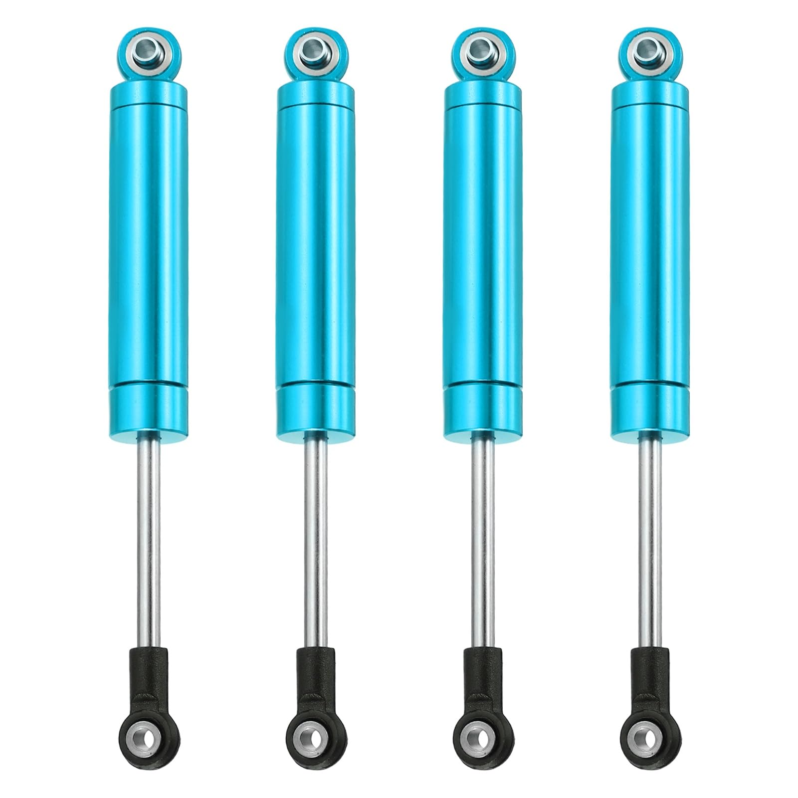 sourcing map 4 Pcs RC Shock Absorber 1/10 102mm Internal Spring Oil Shock Absorber Dampers for 1/10 RC Car Crawler Racing Truck Upgrade Parts, Sky Blue