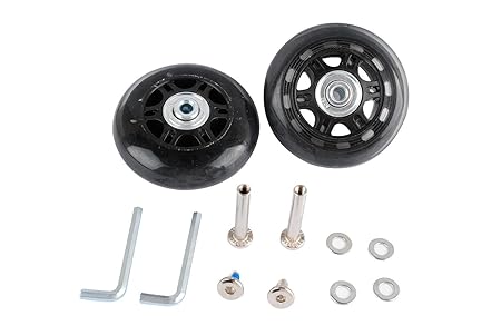 Gepäck Koffer Ersatz Rollen OD 70 mm (7 cm) ID 6 mm (0,6 cm) W 23 mm (2,3 cm) Achsen 30 mm (3 cm) Reparatur Set [hrus]