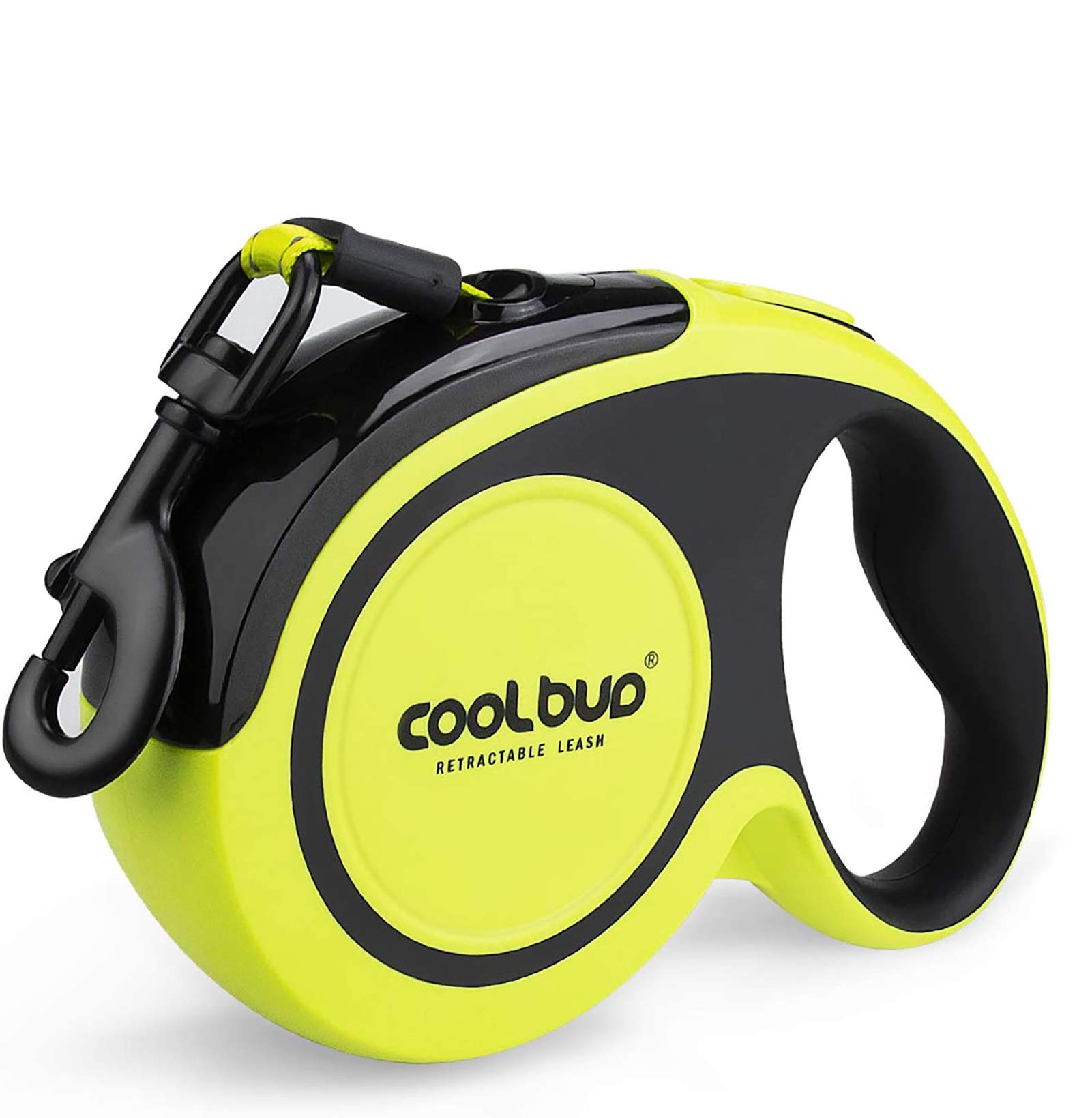 Gagaciso Pecco Retractable Dog Lead, 5M Extendable Dog Leash for Medium & Large Dogs, 16.4ft with One Button Brake & Lock System, Up to 50KG, Green