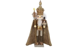 KURT S. ADLER Hollywood Nutcrackers Kurt Adler 18-Inch Hollywood Gold King Nutcracker