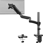 ErgoFocus Extra Long Arm Monitor Mount, Fits Max 32" Hold up to 19.8lbs | Single Long Arm Computer Desk Mount, Extra Long Adjustable Stand, Tall Arm with Tilt, Swivel, Rotation, VESA 75/100mm