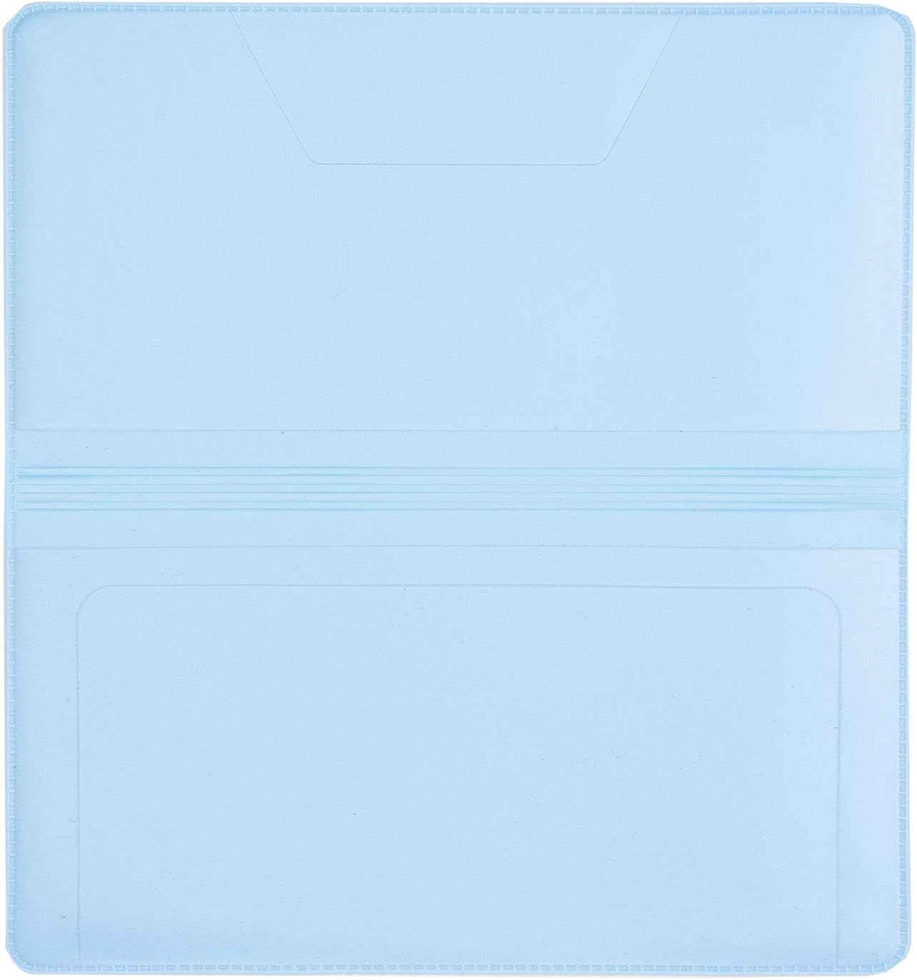 Baby Blue Vinyl Checkbook Cover, Top Tear Personal Vinyl Checkbook Cover