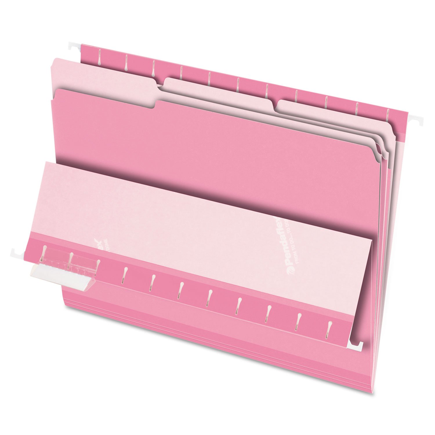 Pendaflex Interior File Folders, 1/3 Cut, Top Tab, Letter Size, Pink, 100 per Box (4210 1/3 PIN)