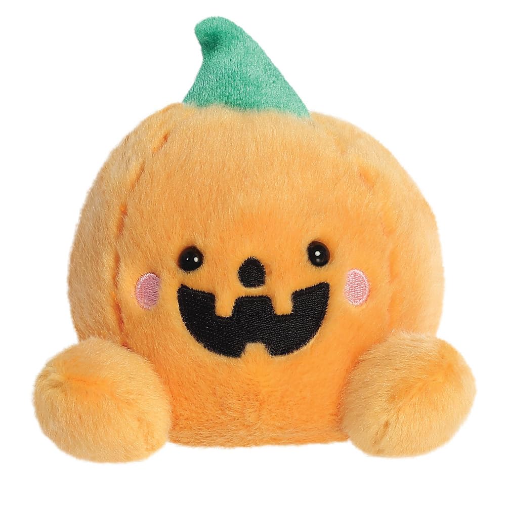 Aurora, 13553, Palm Pals Carver Jack O'Lantern 5In, Soft Toy, Orange