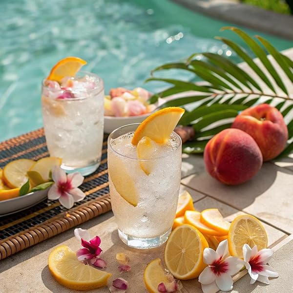 LEMON PERFECT PEACH, HYDRATING FLAVORED LEMON WATER, ZERO SUGAR, DELICIOUS AND REFRESHING, ORGANIC, 15.2 FL OZ BOTTLES (12-PACK)