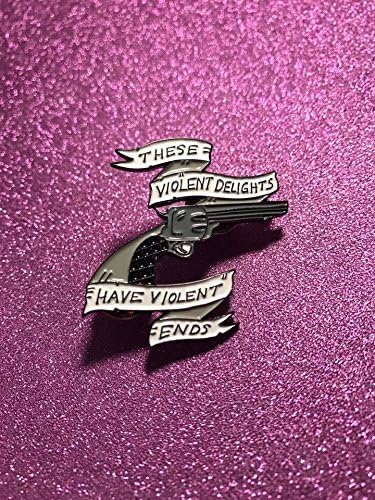 Westworld Inspired 1.5 inch soft enamel pin.