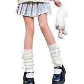 SHENHE Women's Cute Cable Knit Leg Warmers Y2k 80s Dance Kawaii Bow Leg Warms Boot Socks