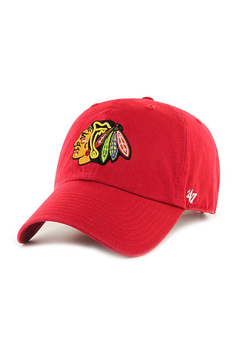 '47 NHL Chicago Blackhawks Brand Clean Up Adjustable Hat, Red, One Size โ image 1