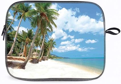 Amazon エキゾチックなヤシときれいな砂 パソコン ケースノートパソコン タブレット オーシャン コンピューターバッグ Pcケース ビジネスバッグ ブリーフケース ケース 10インチ Misimatrer Pcバッグ ケース スリーブ 通販