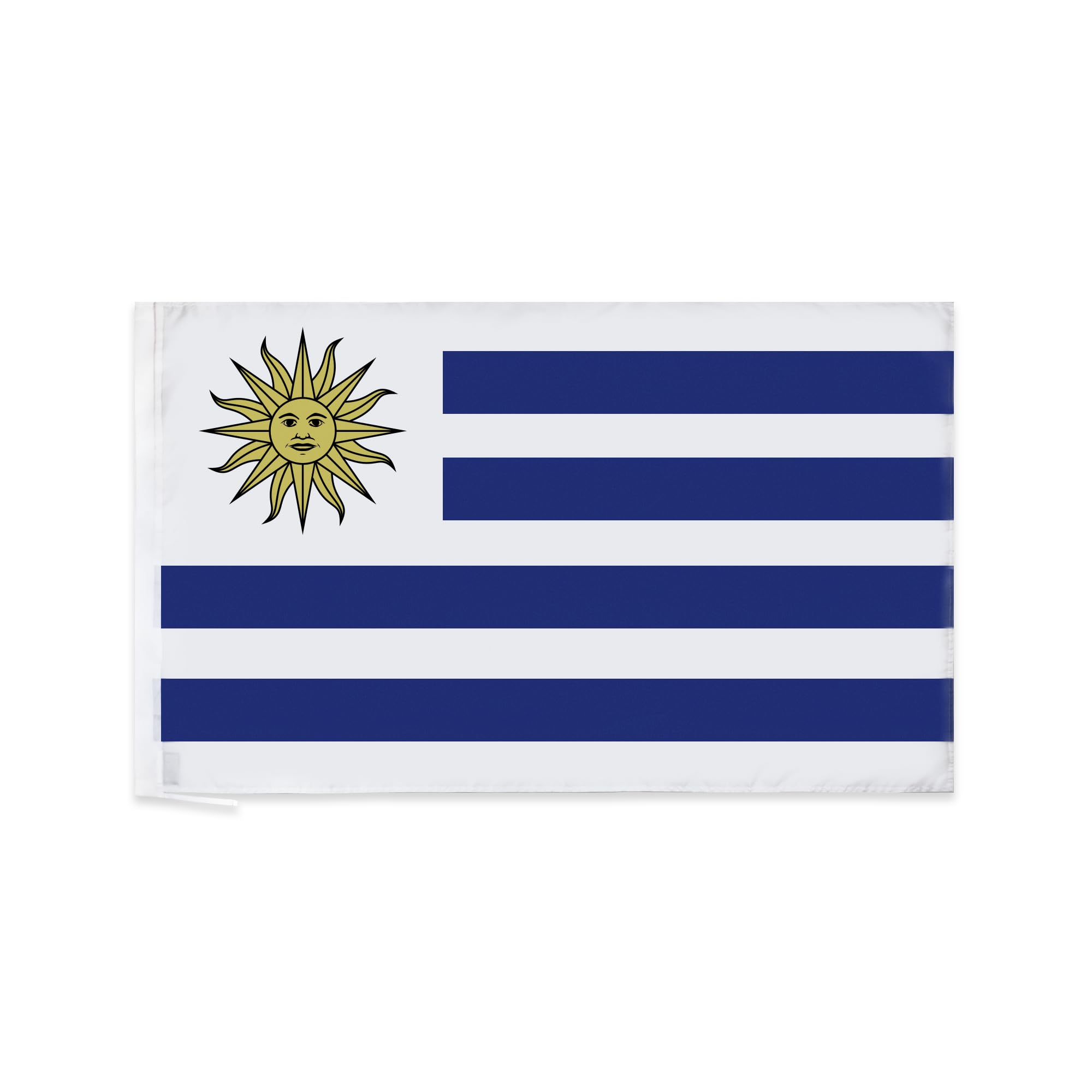 AZ FLAG - Uruguay Flag - 3x5 Ft - Light Polyester Uruguayan Banner with Sleeve - Fade Resistant - Vivid Colors - 3' x 5' Feet - 150x90 Cm
