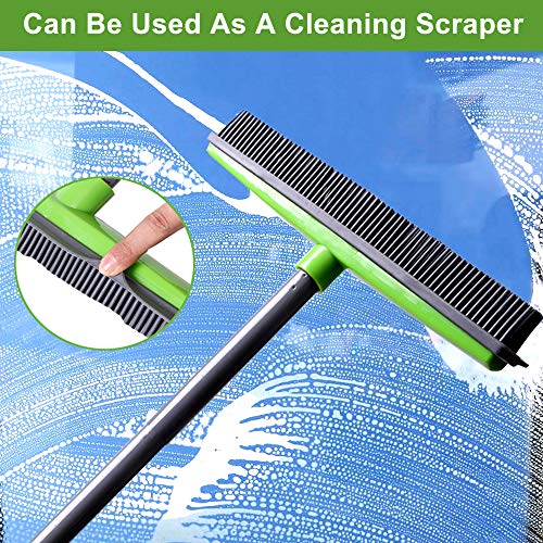 Removal Pet Human Hair Soft Push Broom Bristle 59 Rubber Broom Carpet
