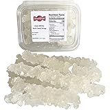 SweetGlob Old Fashioned Rock Candy Crystals on Strings (Clear White, 1 Pound)