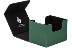 Card Guardian - Premium Deck Box (Green) for 100+ Cards for Trading Card Games Compatible with Magic the gathering (MTG), Commander Deck, Yugioh Deck Box, Pokemon TCG, Sports Card Storage Boxes