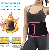 ACWOO Waist Trainer for Women Men Adjustable Sweat Belt Sauna Effect view 4