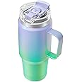 Meoky 32oz Tumbler with Handle, Stainless Steel Travel Mug with 2-in-1 Straw and Sip Lid, Vacuum Insulated Coffee Mug, 100% Leak Proof, Keeps Cold for 24 Hours or Hot for 8 Hours (Fairyland)