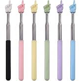 Little Finger Pointer Stick Teacher Pointer 6PCS | Extendable, Telescopic Retractable, For Classroom Teaching, Small Tip for Precise Pointing Without Blocking Words