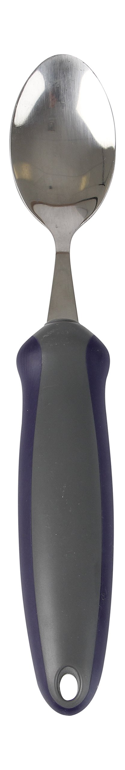 Homecraft Newstead Cutlery, Weighted Spoon (Eligible for VAT relief in the UK) Adaptive Dining Aid, Utensil for Elderly, Disabled, Parkinson's Disease, & Arthritis, Eat Easier, Non-Slip Grip