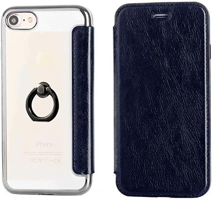 Amazon Co Jp Hellogo Iphone8ケース 手帳型ケース スタンド機能 耐衝撃 軽量 傷防止 超薄 携帯カバー カードポケット付き おしゃれ ネイビー 家電 カメラ