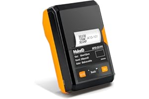 Makeid EP53 Portable Industrial Label Maker, 2" Print Head Bluetooth Label Printer, Mobile APP & PC Editor Compatible, 2000mAh Li-ion Battery, Come with 1" H x 2" W Label for Job Sites